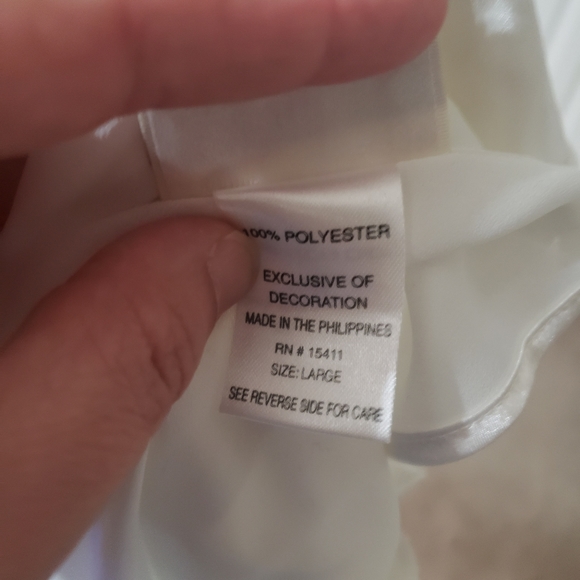 Intimo Amore xl beaded scoopneck lace pajama dress cross back straps - Picture 8 of 9